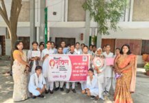 कुं. आर. सी. महिला महाविद्यालय में महिला स्वास्थ्य व स्वच्छता पर गोष्ठी।